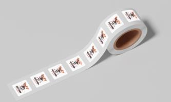 Custom White Waterproof Roll Labels