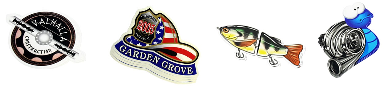 Construction, Fire Fighter Hat, Fishing Lure, Turbo Snail Decal Samples | Decals.com