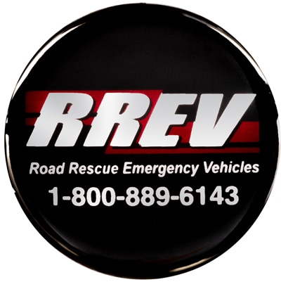 RREV Domed Decal Example | Decals.com
