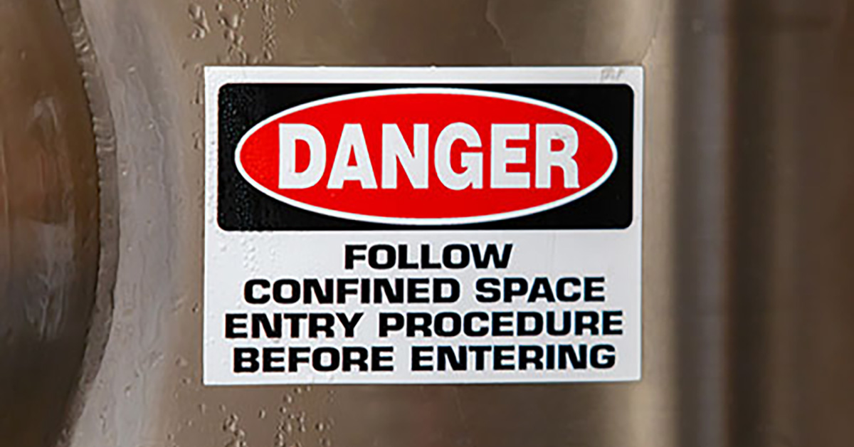 Danger Warning Label