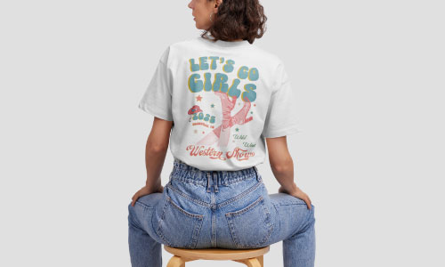 Heat Transfer Decal on shirt