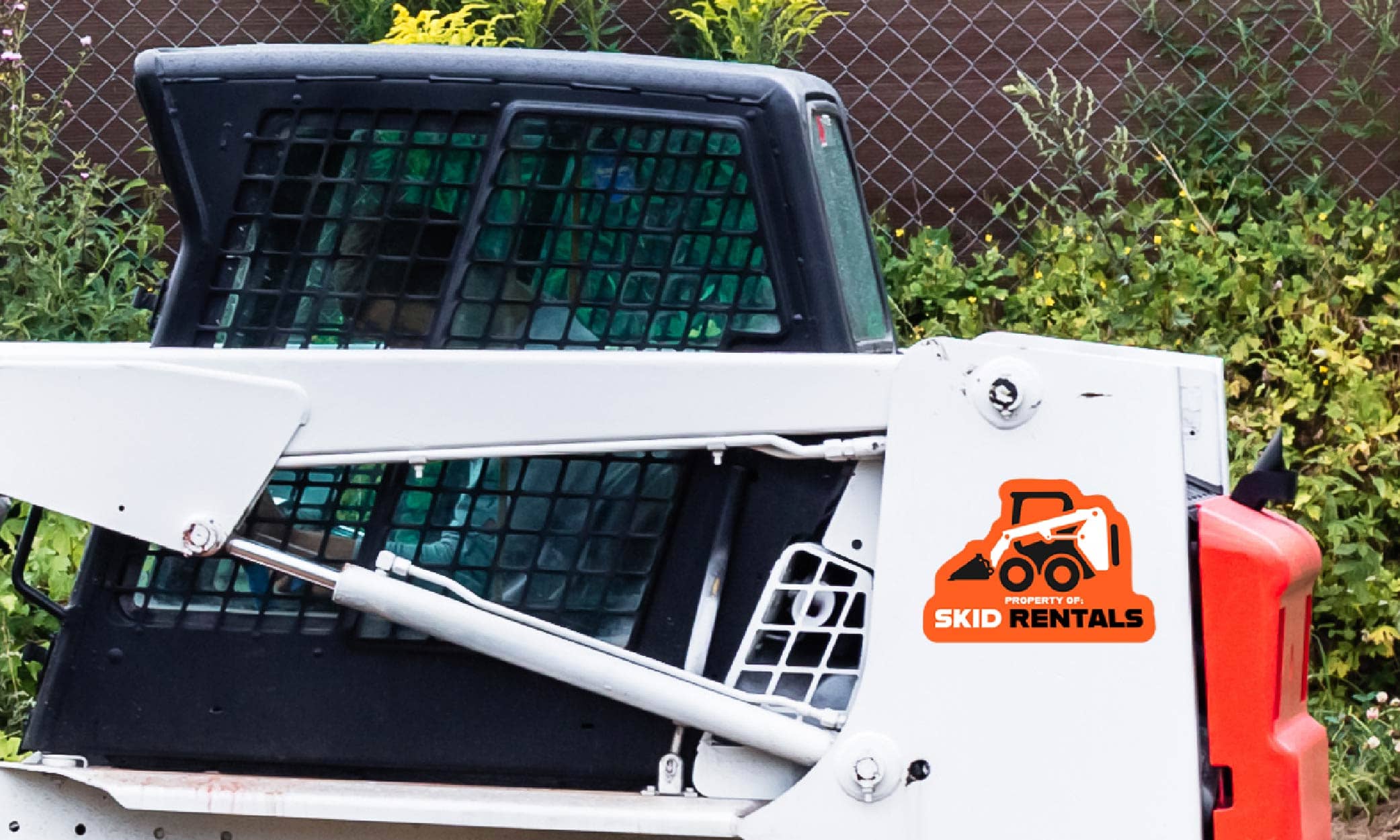 Decal on skid