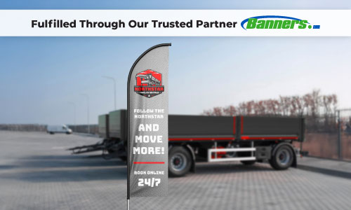 Trailer Rental Feather flag