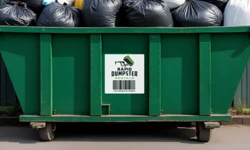 serial number on dumpster