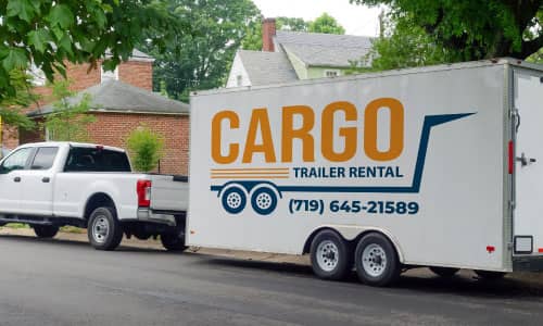 Decal on side of trailer