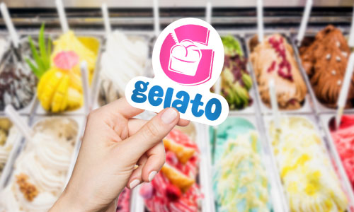 Die Cut Gelato Sticker