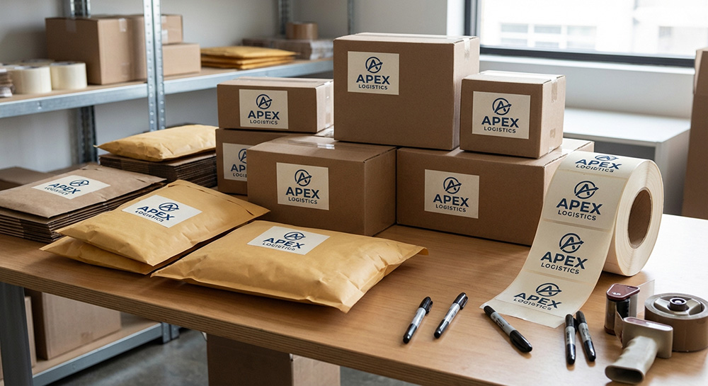 Custom rectangle roll labels for packaging | Decals.com