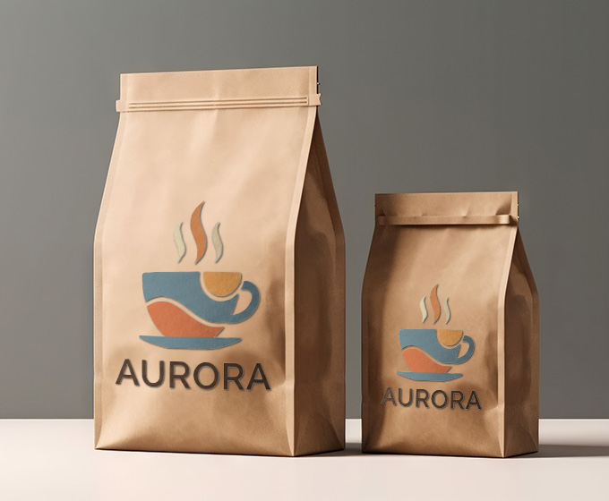 Custom Transfer Sticker for Aurora Coffee | Decals.com