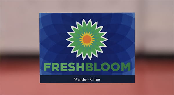 Window Cling Sample