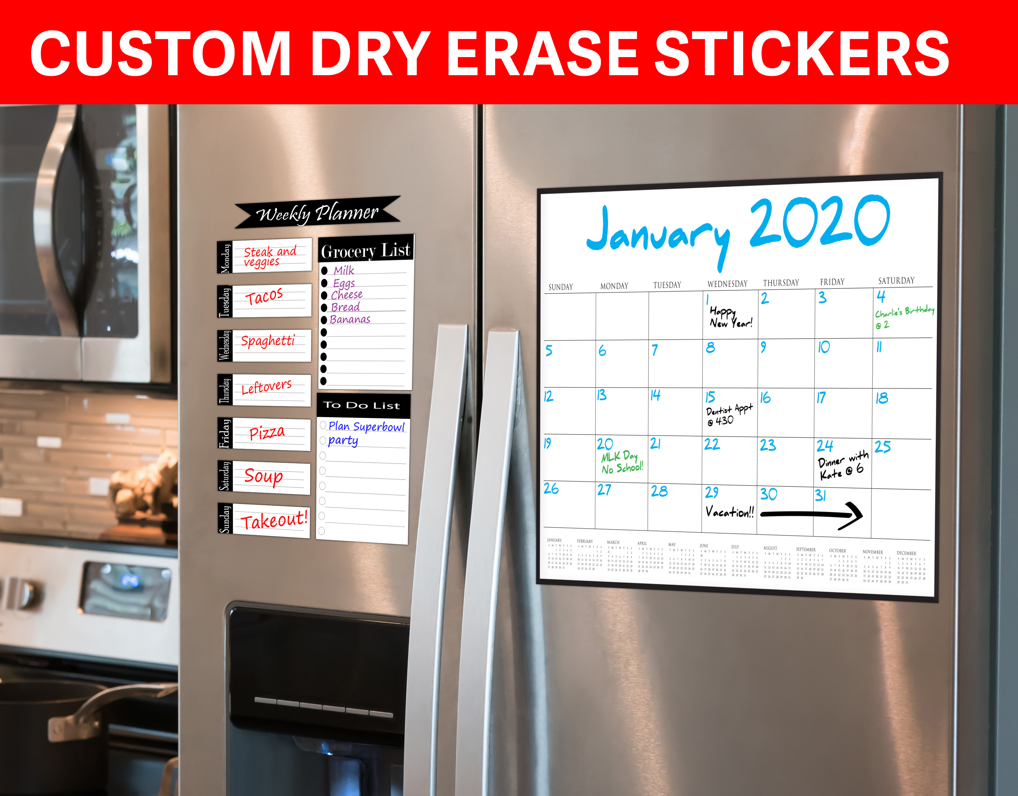 Dry Erase Stickers