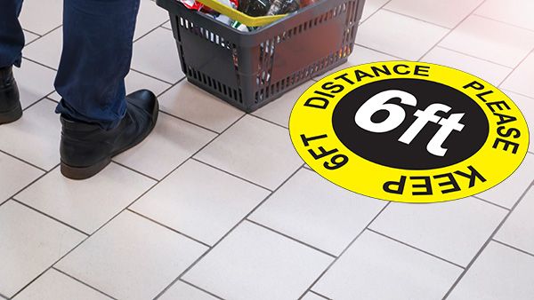 Custom Floor Decals Keep 6ft | Decals.com