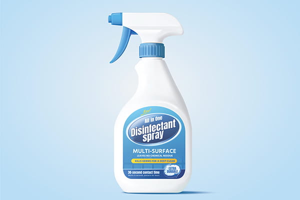 Spray Bottle With High Tack Vinyl
