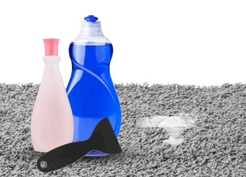 Supplies needed to remove sticker residue from carpet