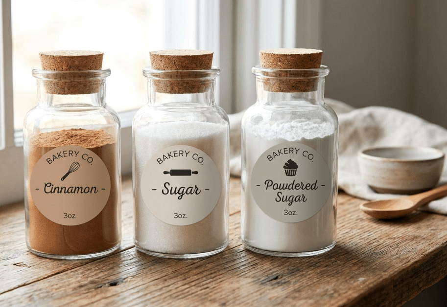 Bakery Co. Spice Jar Labels | Decals.com