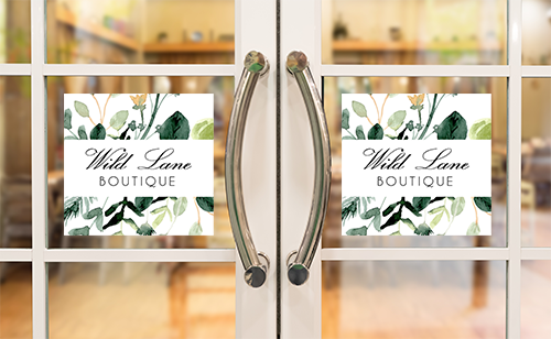 Boutique Window Decals | Decals.com