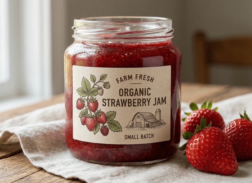 Rectangle Labels on Jam | Decals.com