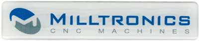 Milltronics CNC Machines Domed Decal Example | Decals.com
