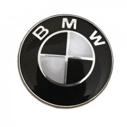 BMW Steering Wheel Emblem Full Black | Emblems and Stickers