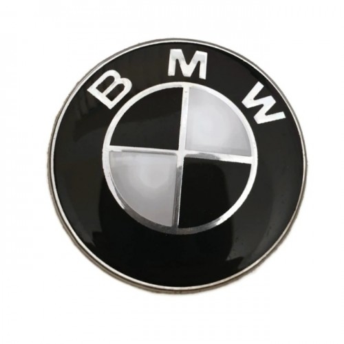 BMW Steering Wheel Emblem (Black & White) | Emblems and Stickers